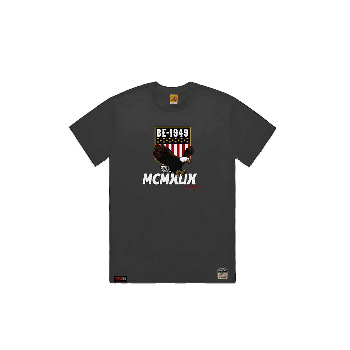 BE-1949 Flag Heavyweight Grey Track T-Shirt Apliiq