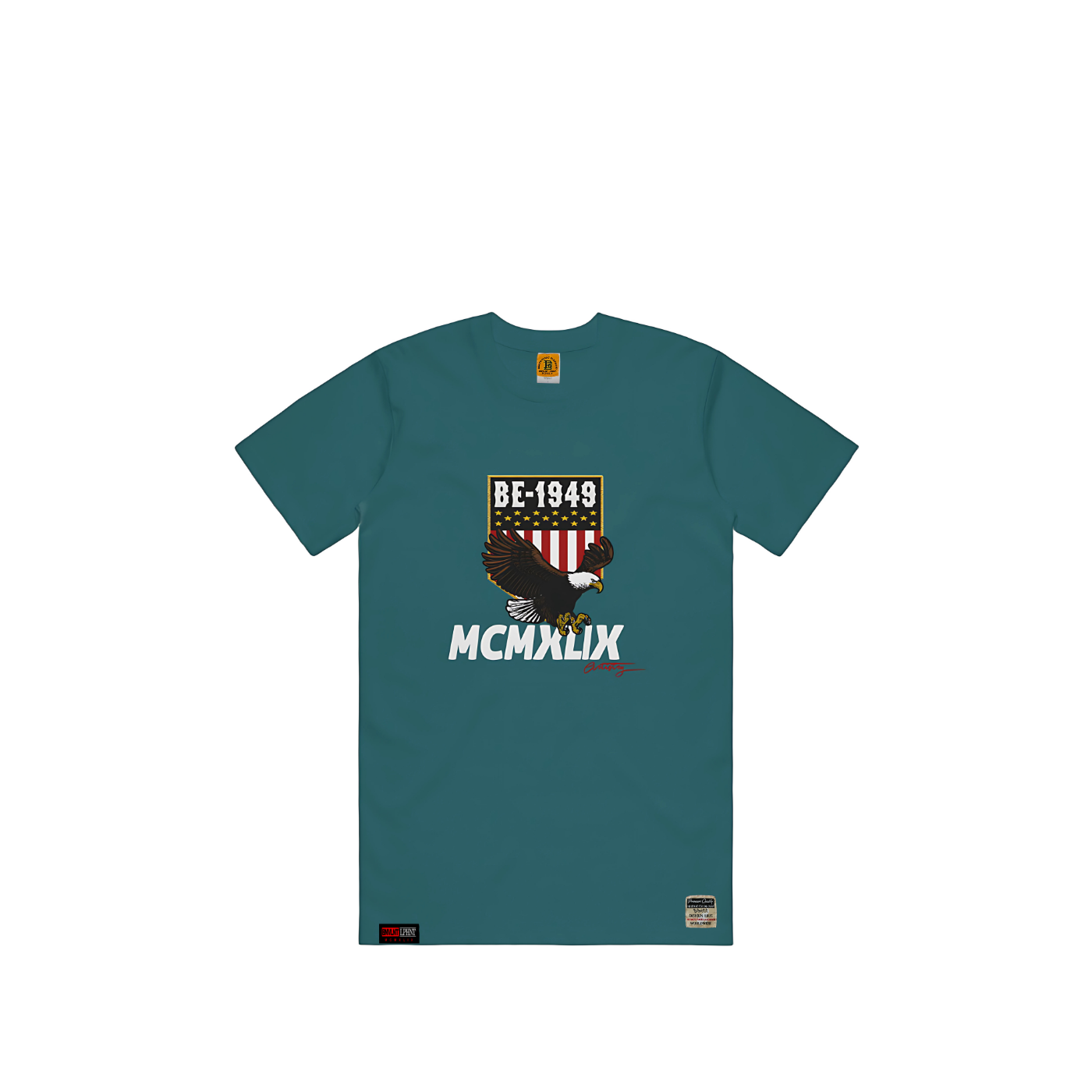 BE-1949 Flag Heavyweight Grey Track T-Shirt Apliiq