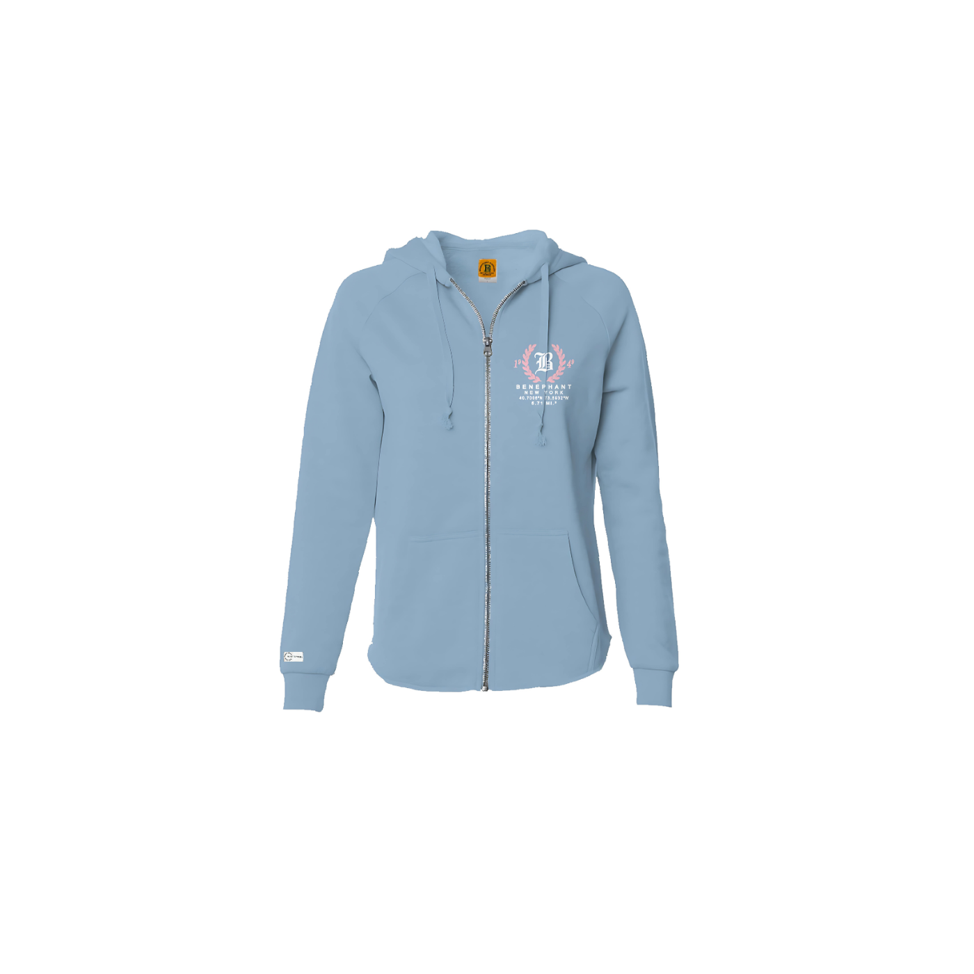 Hamptons Wash Lightweight Zip Hoodie Apliiq