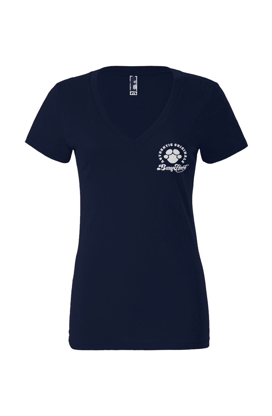 Authentic Originals Embroidered Deep V-Neck T-Shirt
