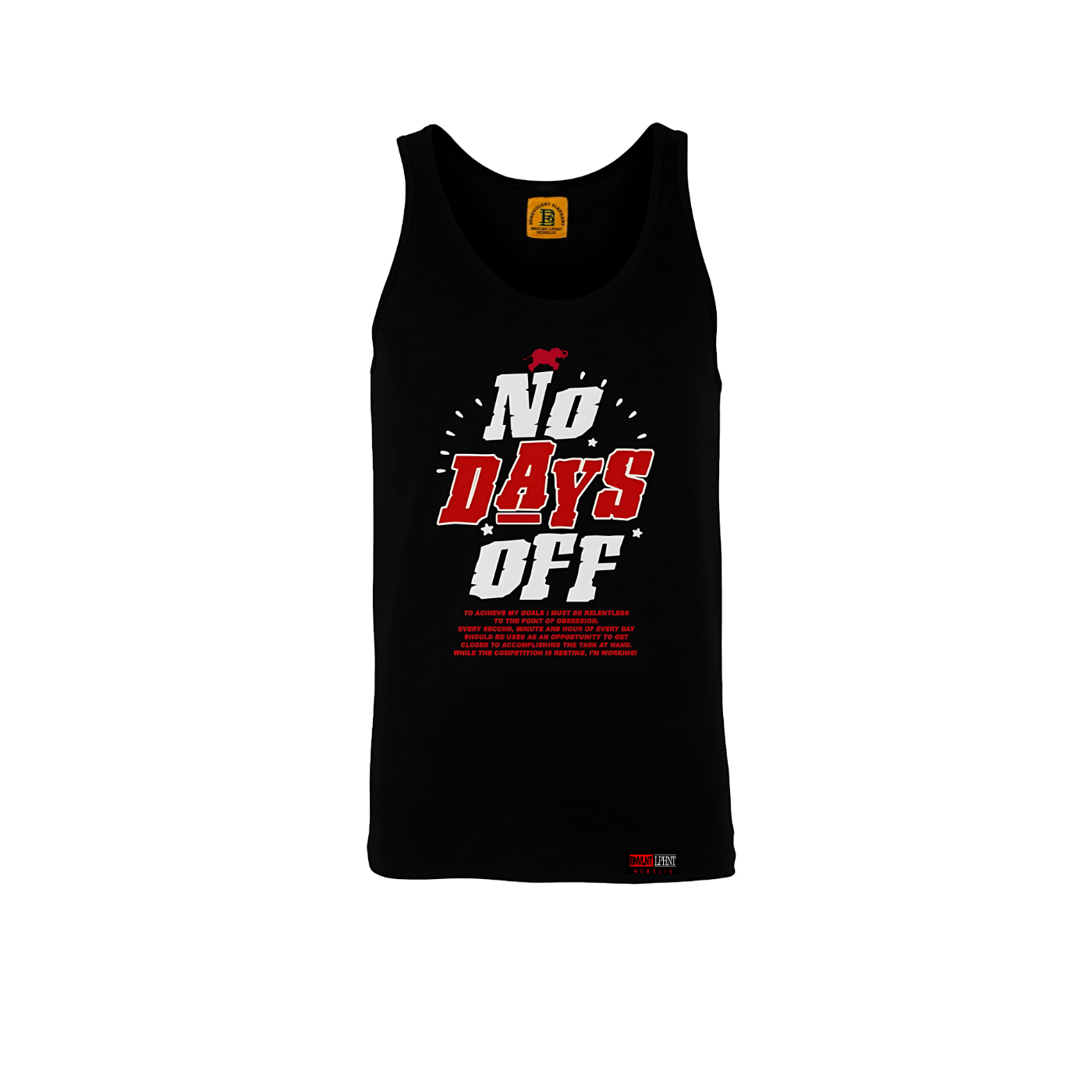 No Days Off Tank Top Apliiq