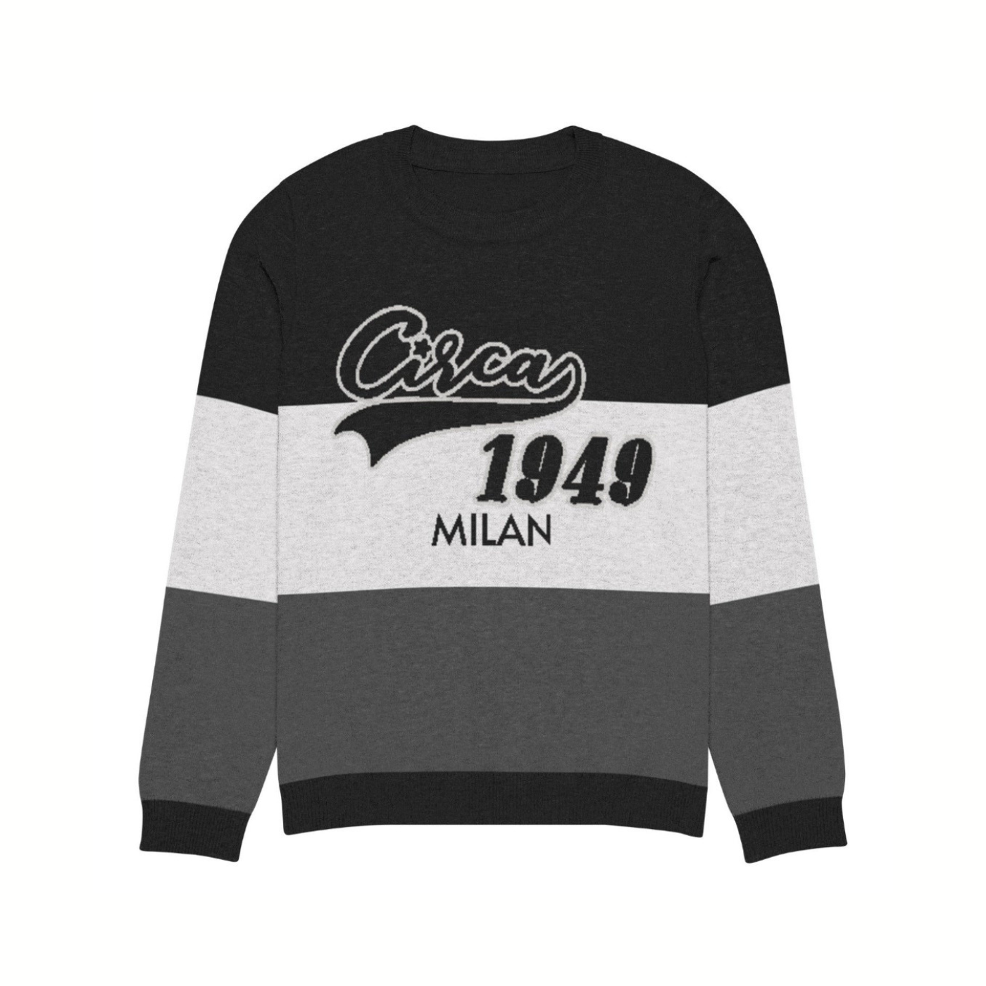 CIRCA Color-blocked Knitted Sweater Printful