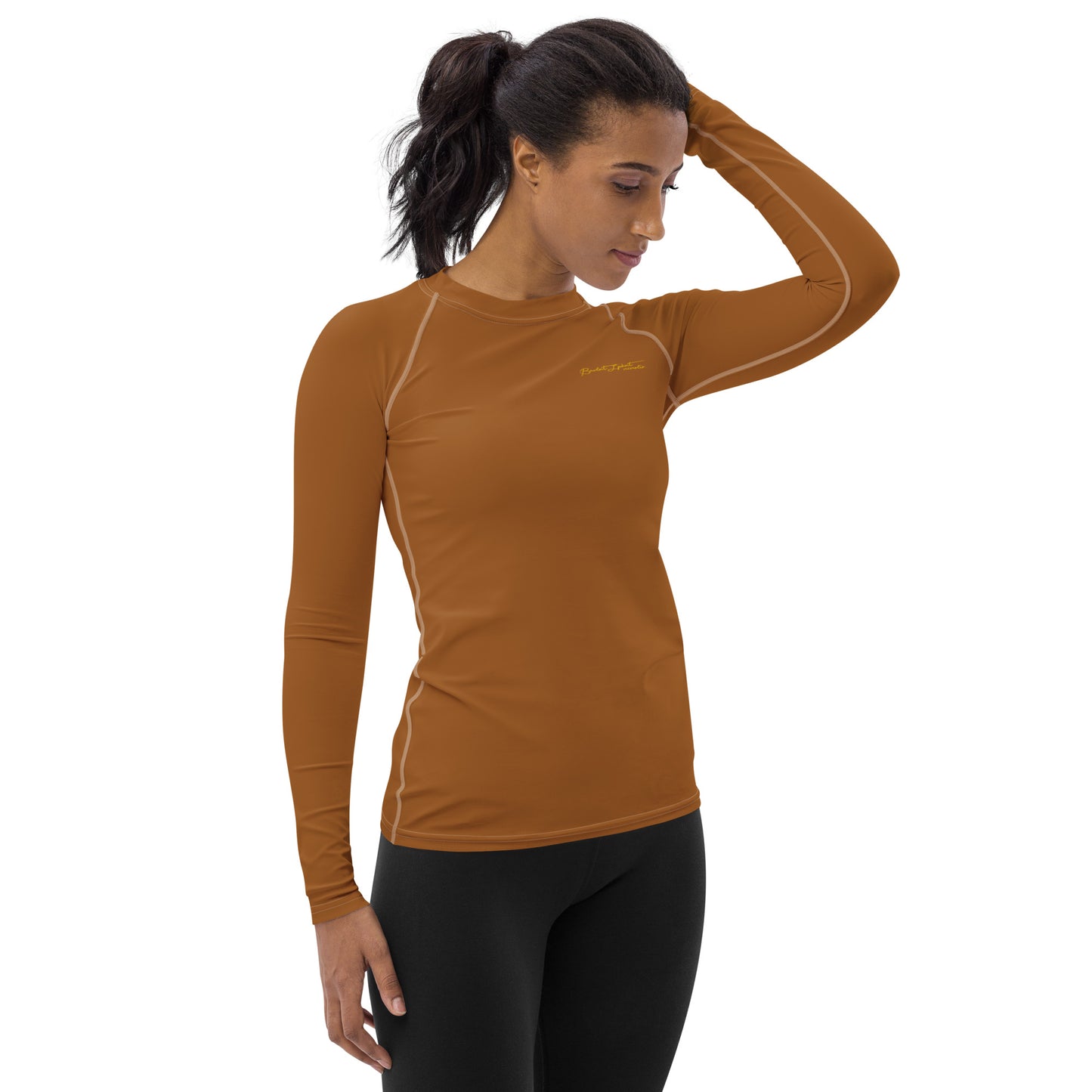 Butter Pecan Rash Guard Shirt Benephant.com
