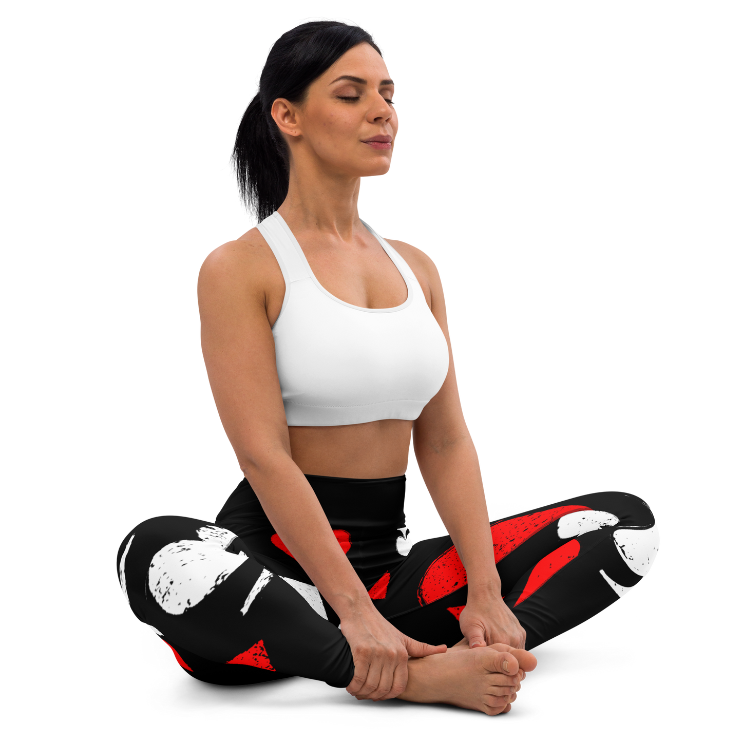 4 Suit Leggings (wht) Printful