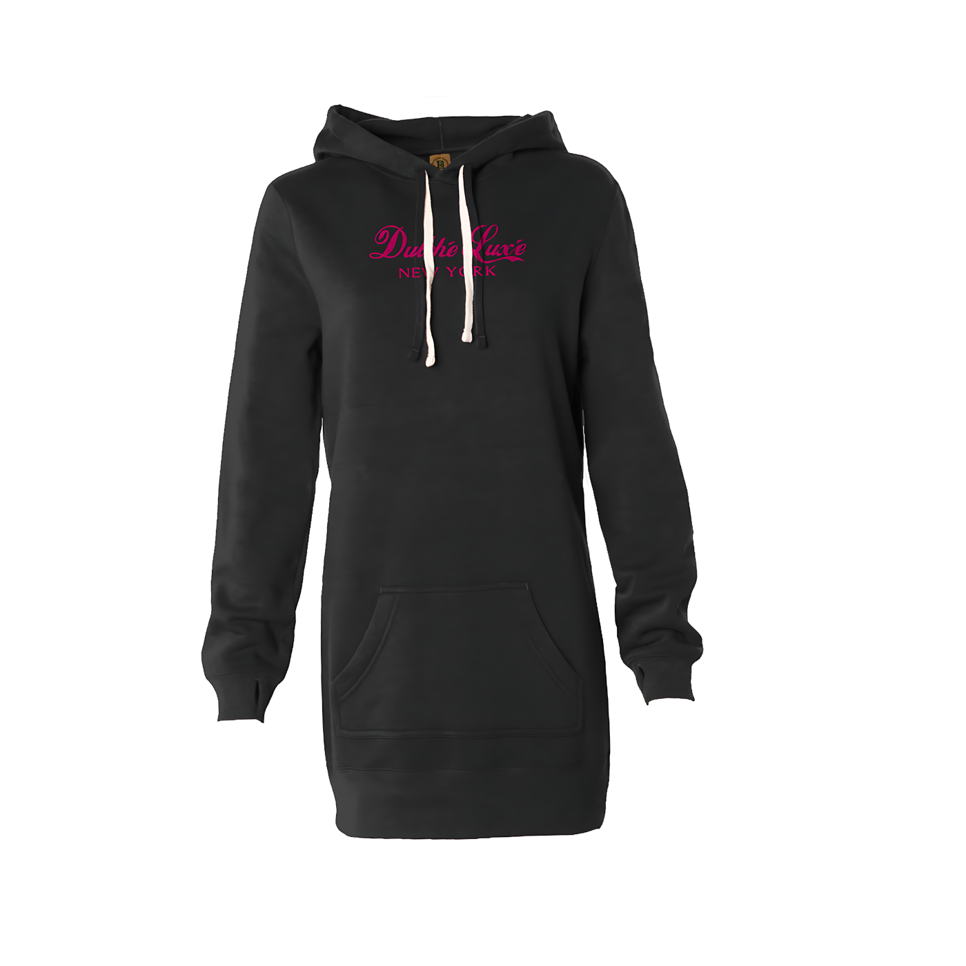 Dulche Luxe Embroidered Hooded Dress