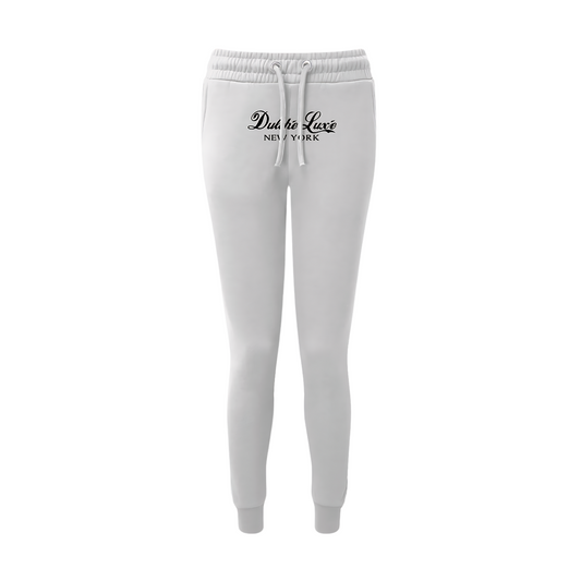 Dulche Luxe Embroidered Yoga Fitted Joggers Apliiq