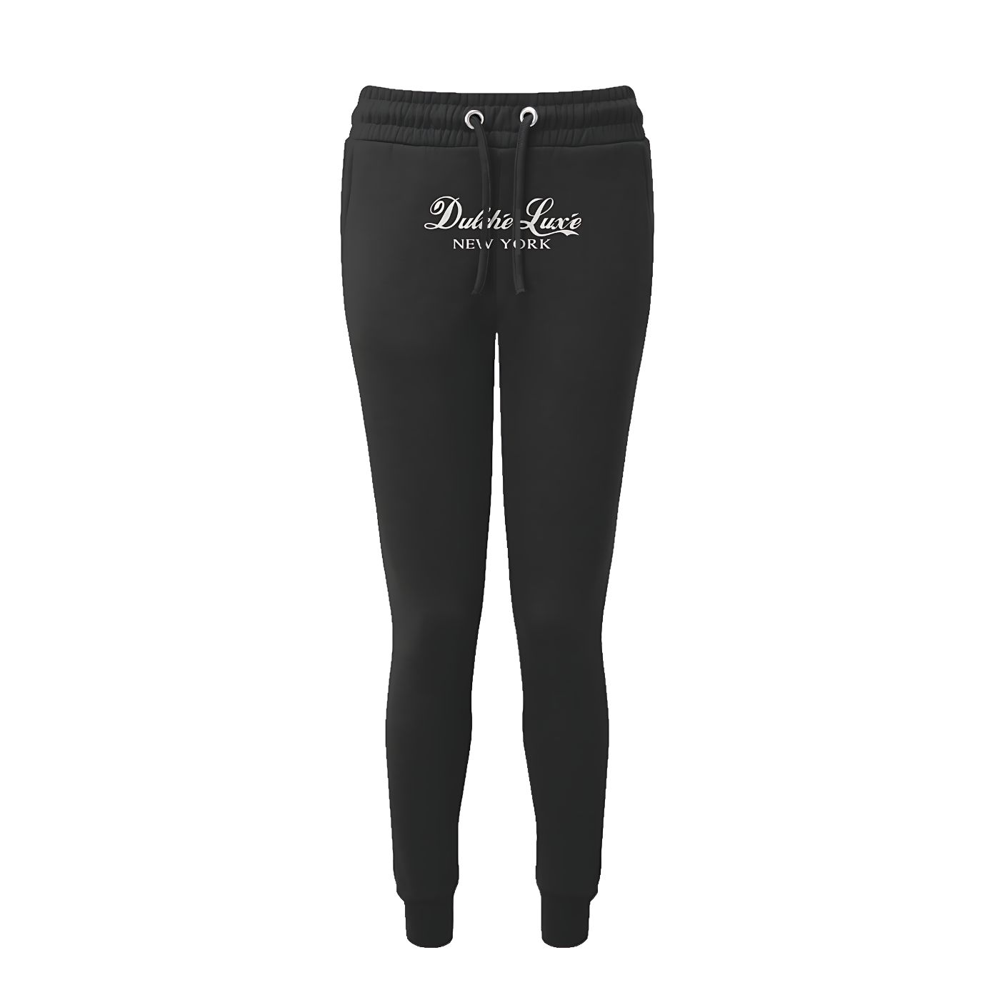 Dulche Luxe Embroidered Yoga Fitted Joggers Apliiq