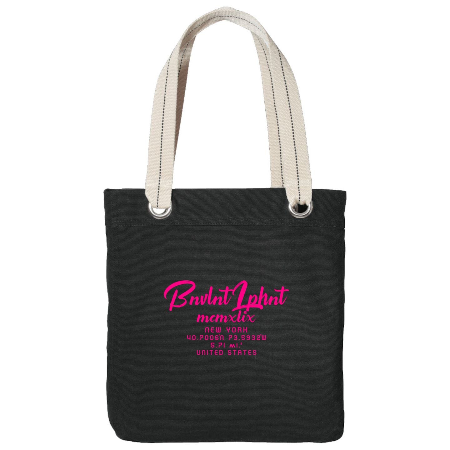 Bnvlnt Lphnt Mcmxlix New York Sangria Tote Apliiq