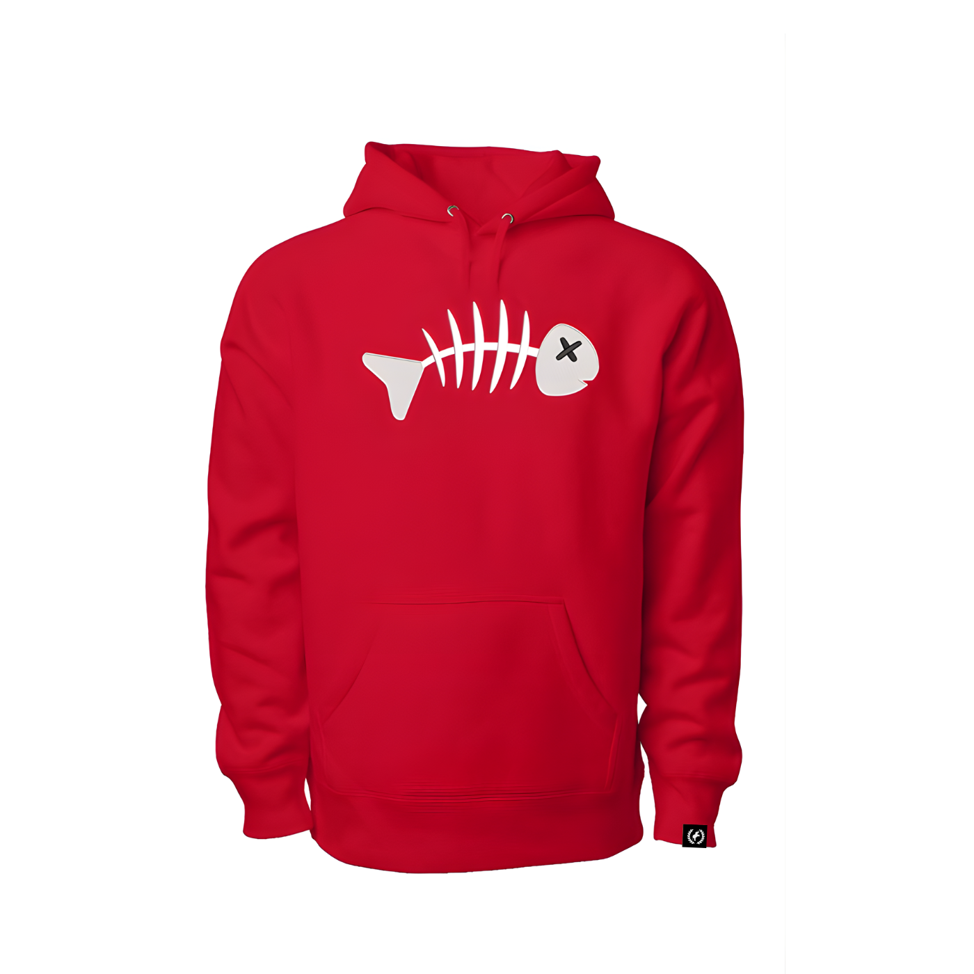 Fishbone 3D Puff Embroidered Heavyweight Hoodie