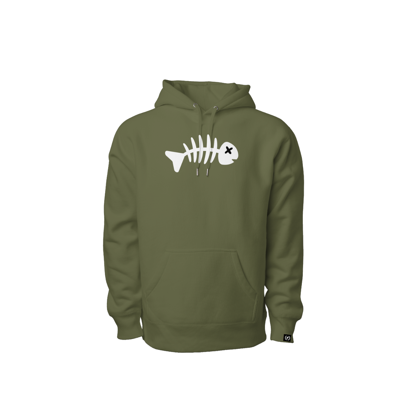 Fishbone 3D Puff Embroidered Heavyweight Hoodie