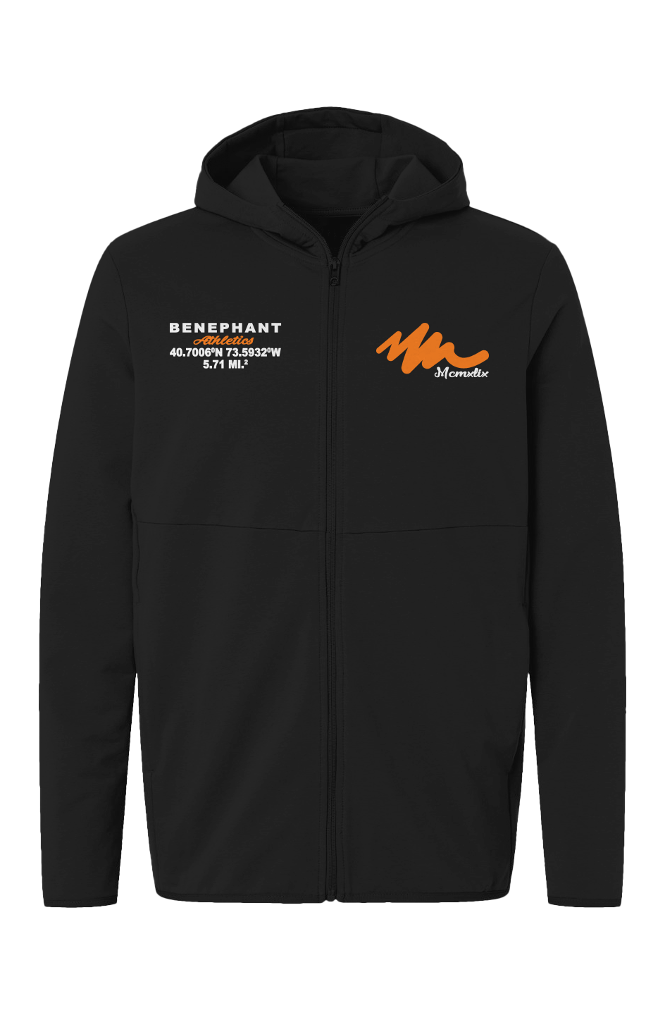 Benephant Athletics Performance Fleece Zip Hoodie
