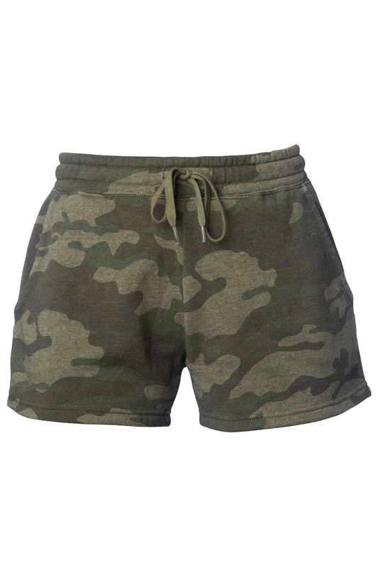 Wave Wash Camo Fleece Sweatshorts