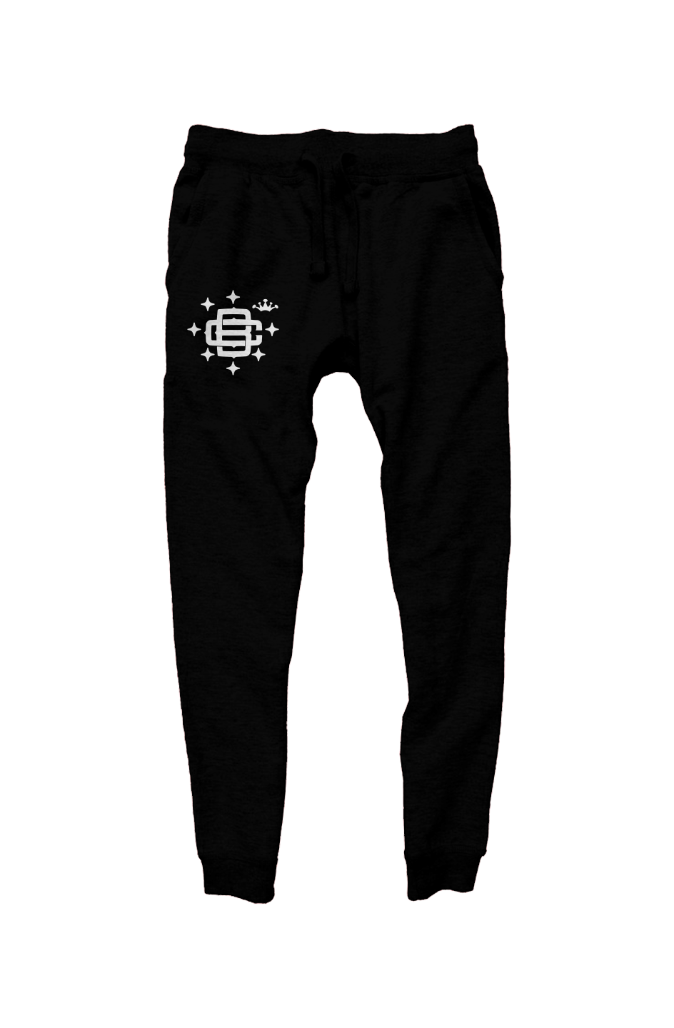 Crown & Stars Embroidered Tapered Joggers