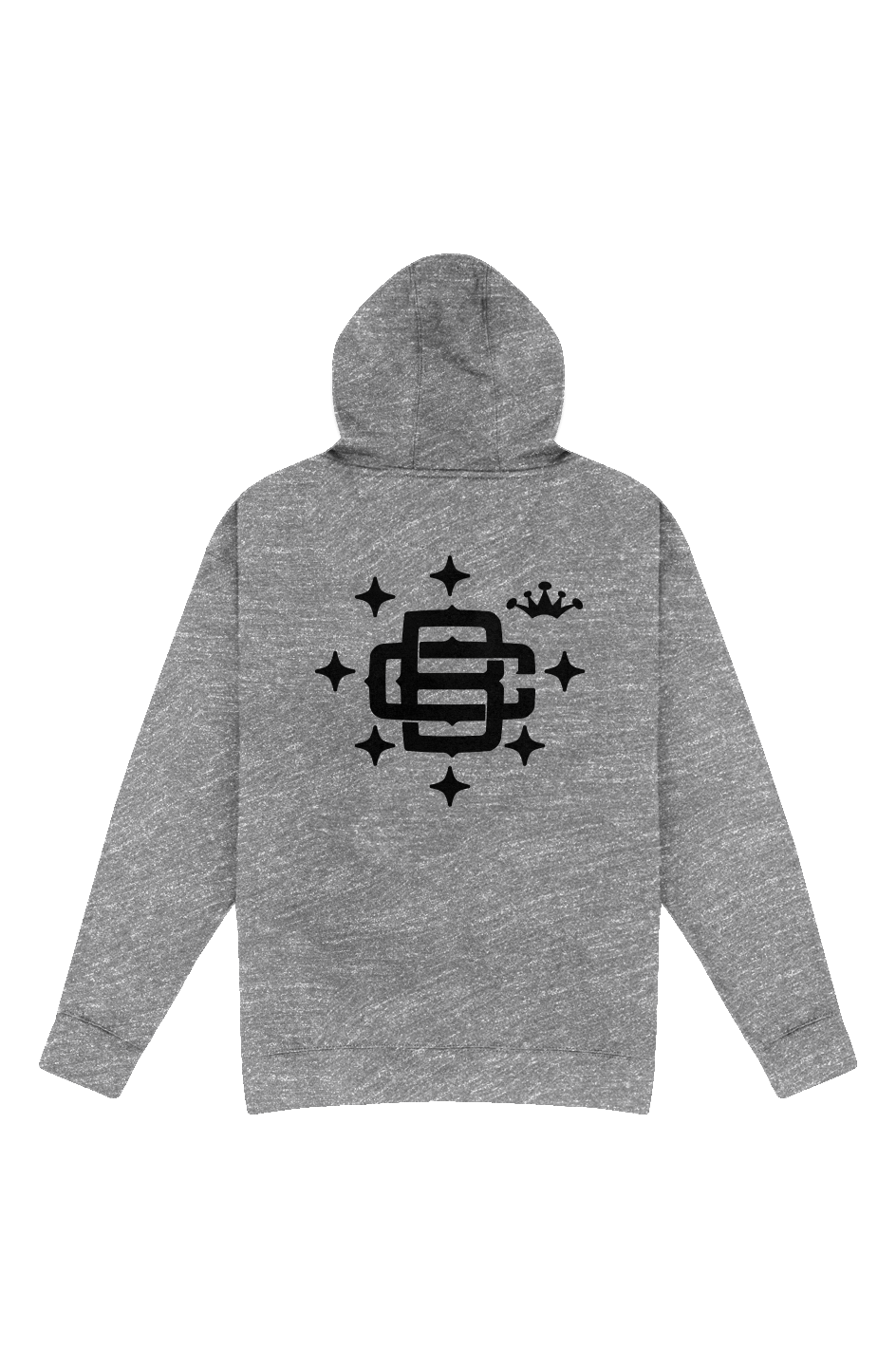Crown & Stars Embroidered Pullover Hoodie