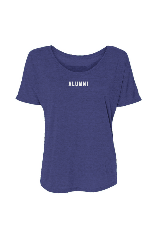 Alumni Embroidered Drape Slouchy Tee