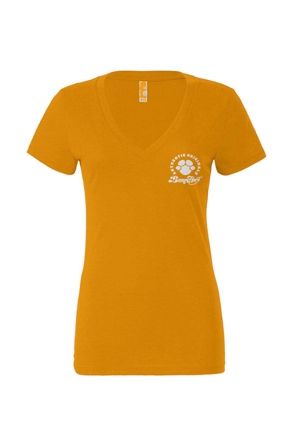 Authentic Originals Embroidered Deep V-Neck T-Shirt