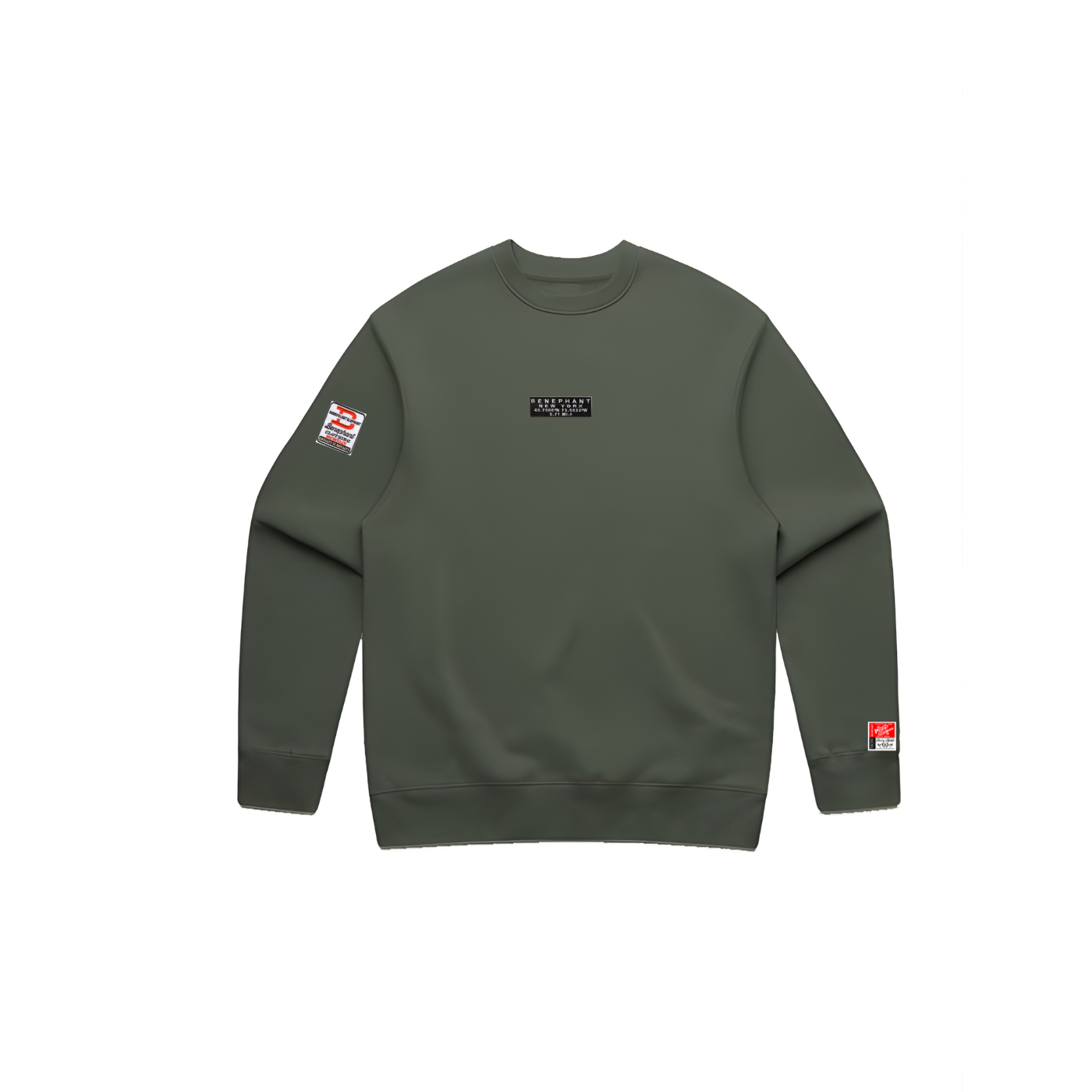 Latitude Oversized Patch & Embroidered Crewneck