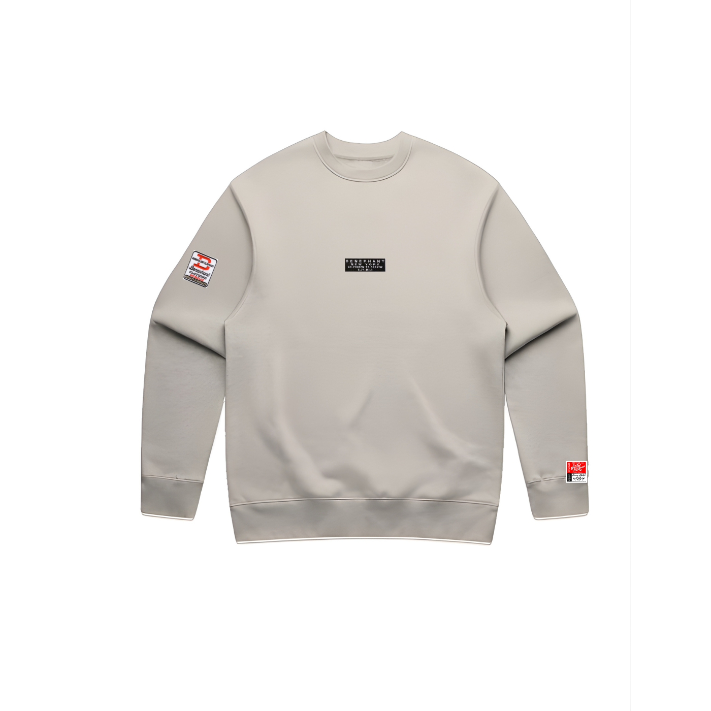 Latitude Oversized Patch & Embroidered Crewneck
