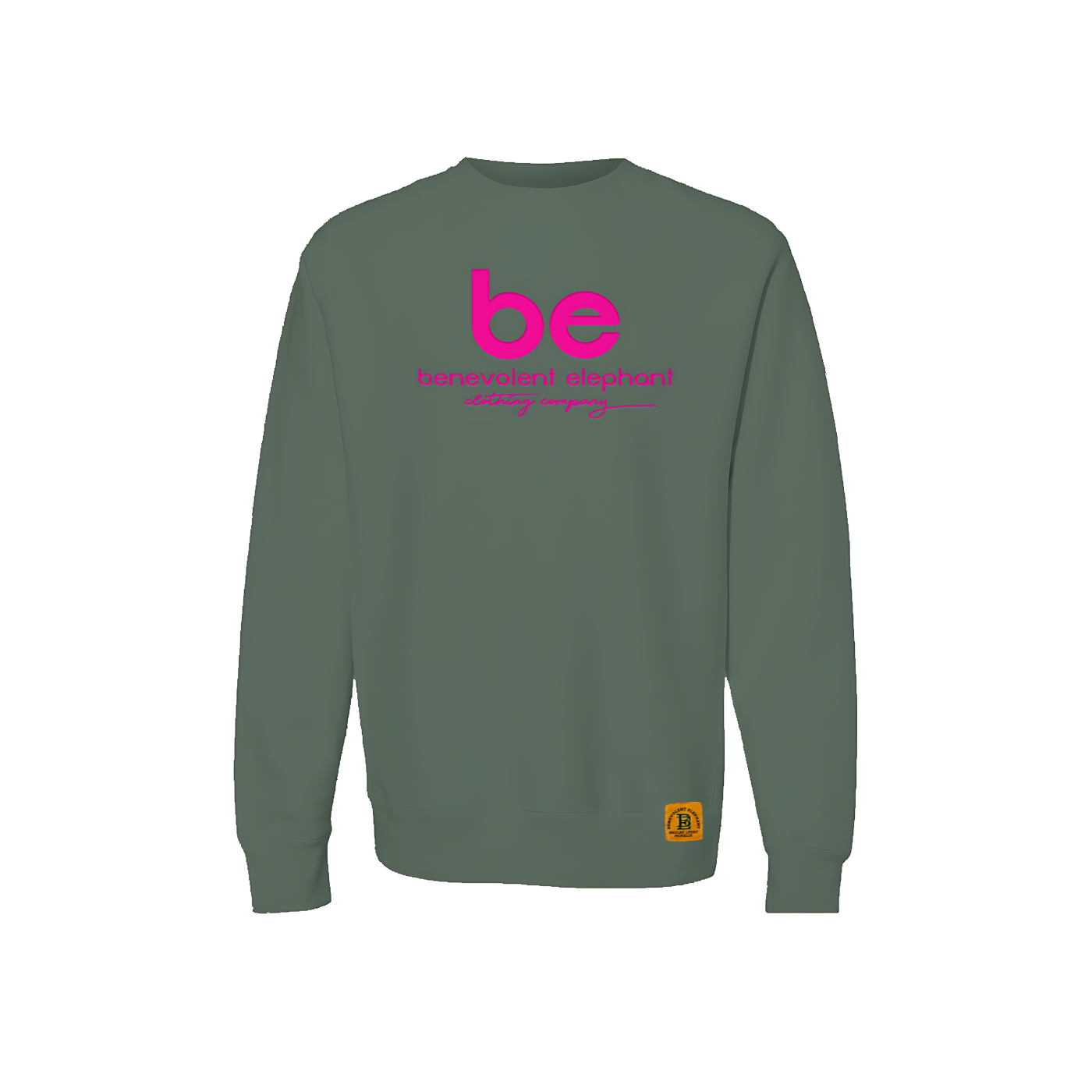 be Embroidered Cross Grain Crewneck Apliiq