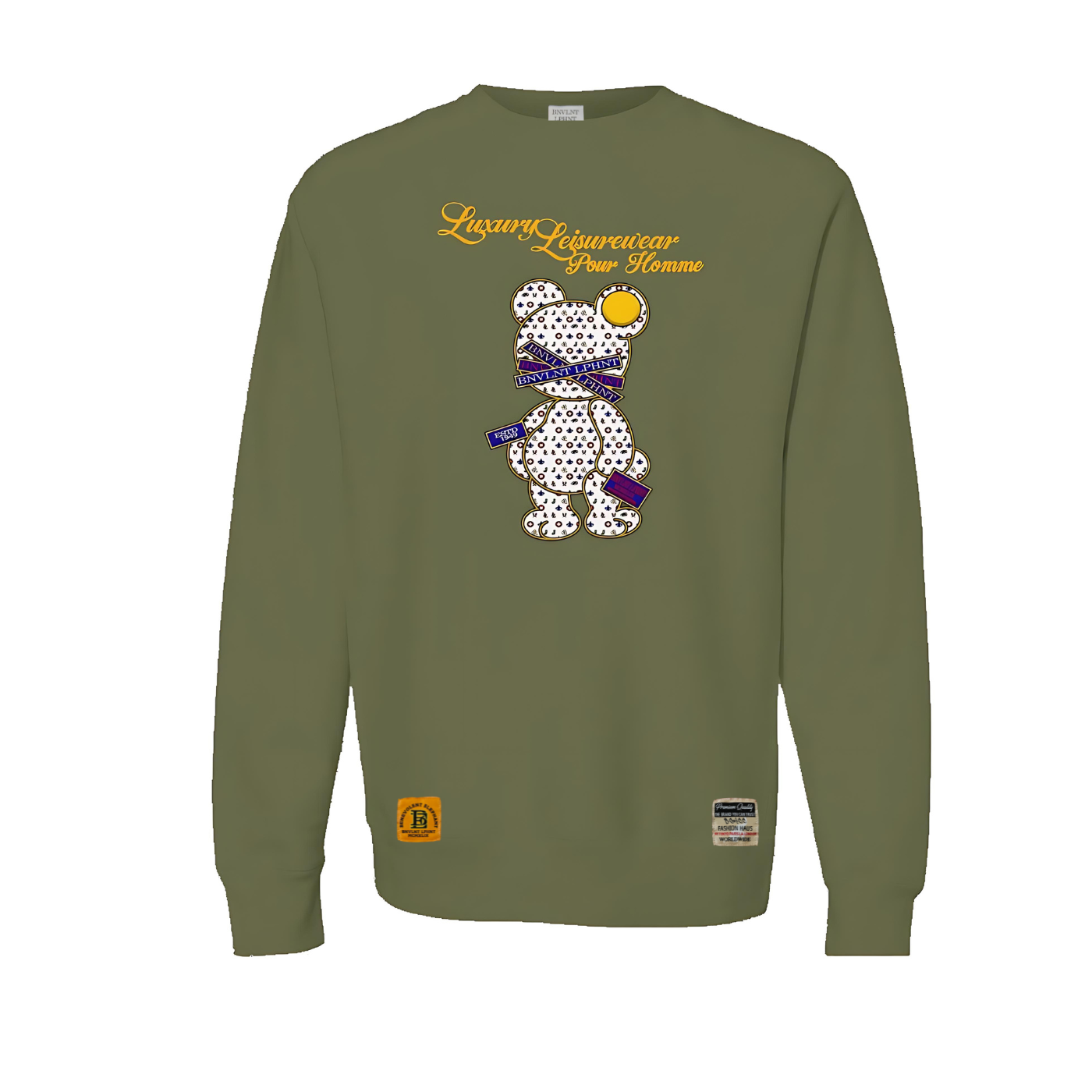 Bnvlnt Lphnt Teddy Bear Heavyweight Sweatshirt Apliiq