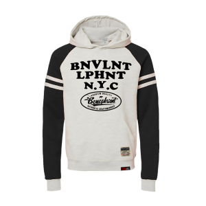 Varsity Striped Raglan Hoodie Apliiq