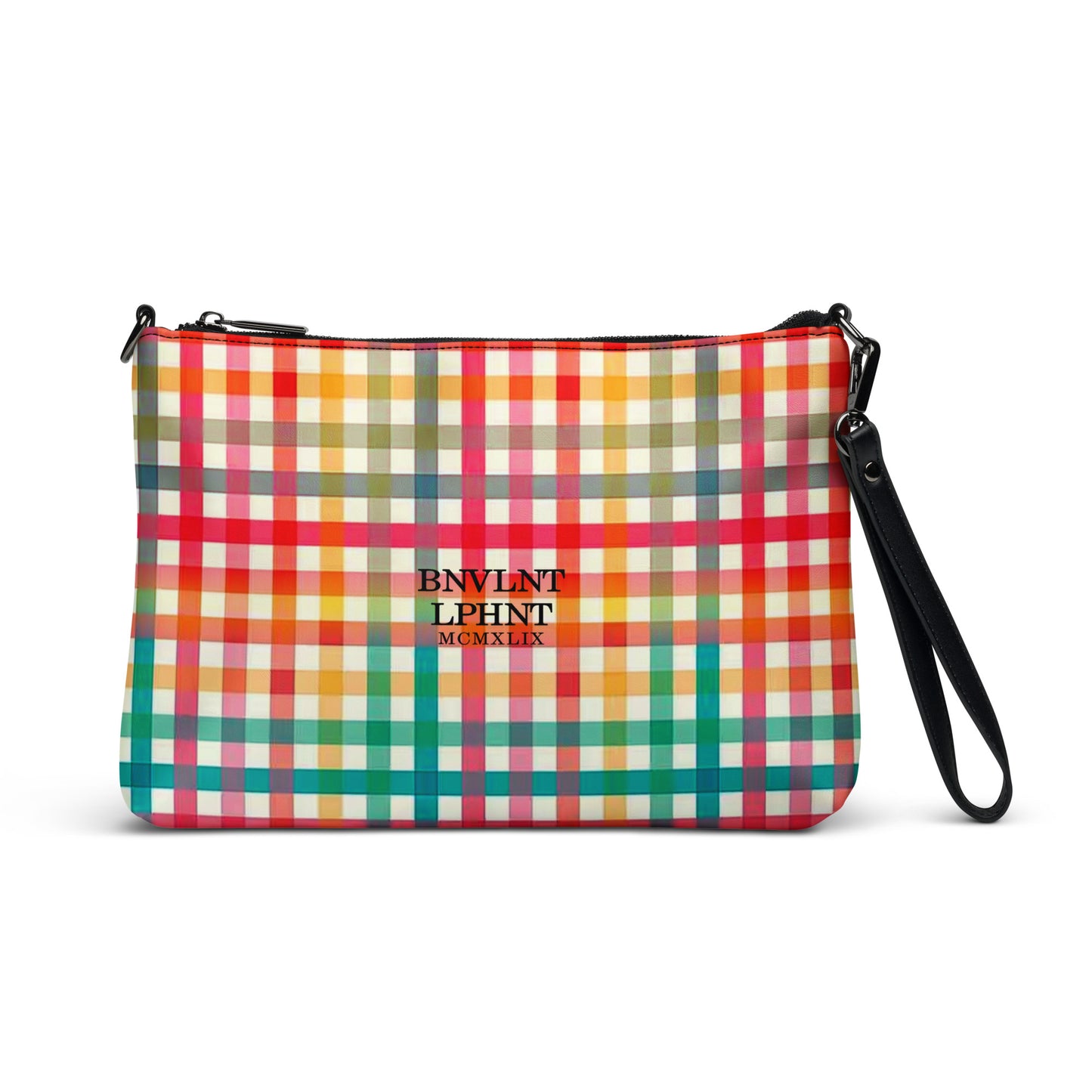 Gingham Print Crossbody Bag Apliiq