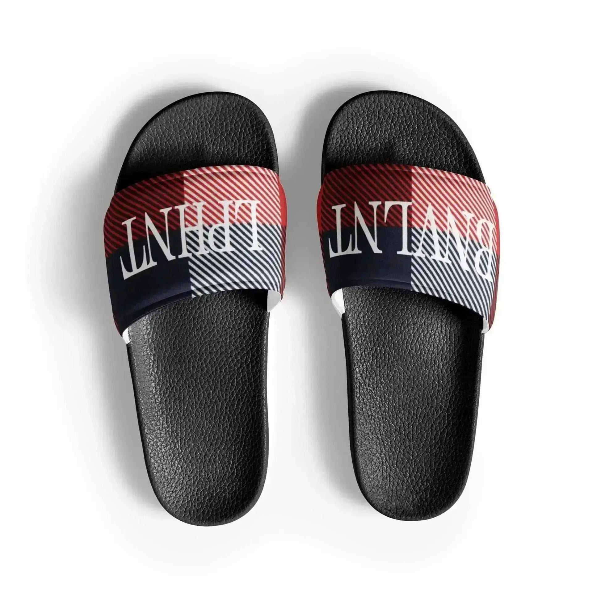 BNVLNT LPHNT Red White & Blue Mens Slides Benephant.com