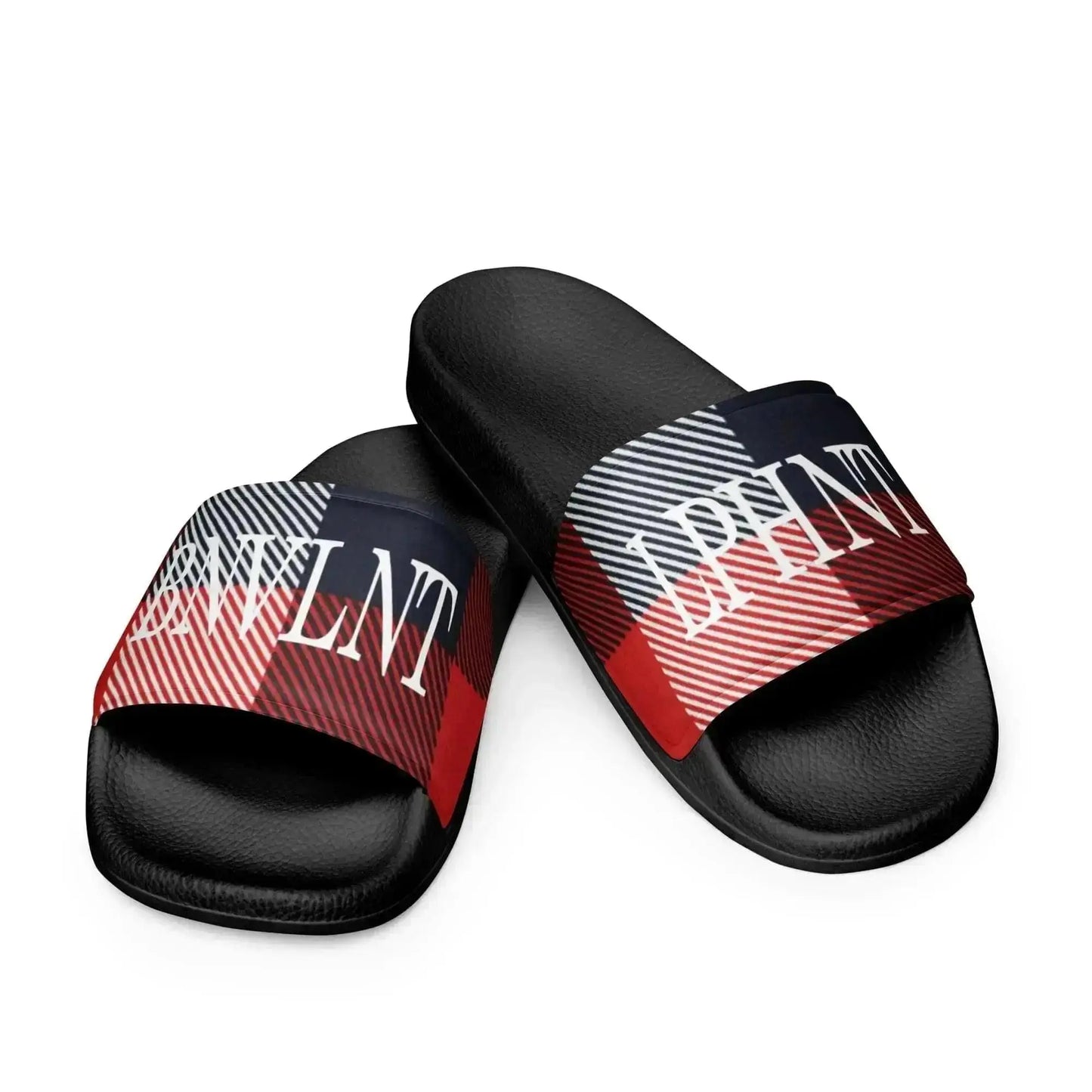 BNVLNT LPHNT Red White & Blue Mens Slides Benephant.com