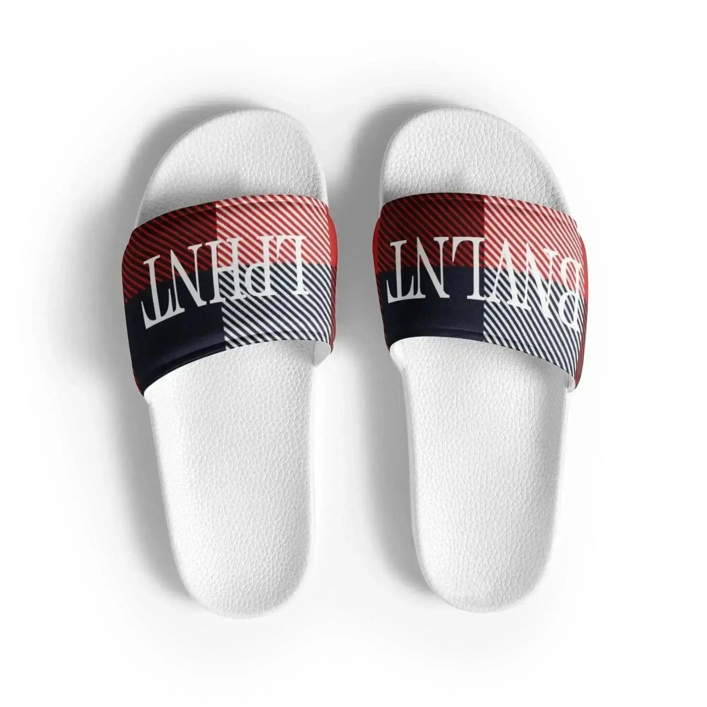 BNVLNT LPHNT Red White & Blue Mens Slides Benephant.com