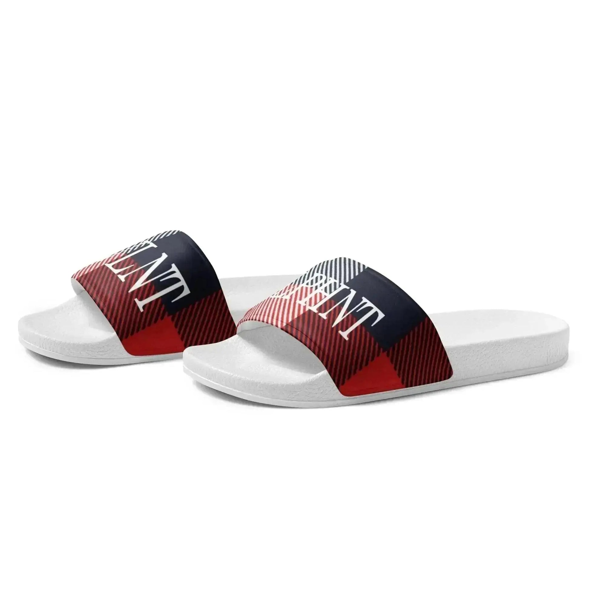 BNVLNT LPHNT Red White & Blue Mens Slides Benephant.com