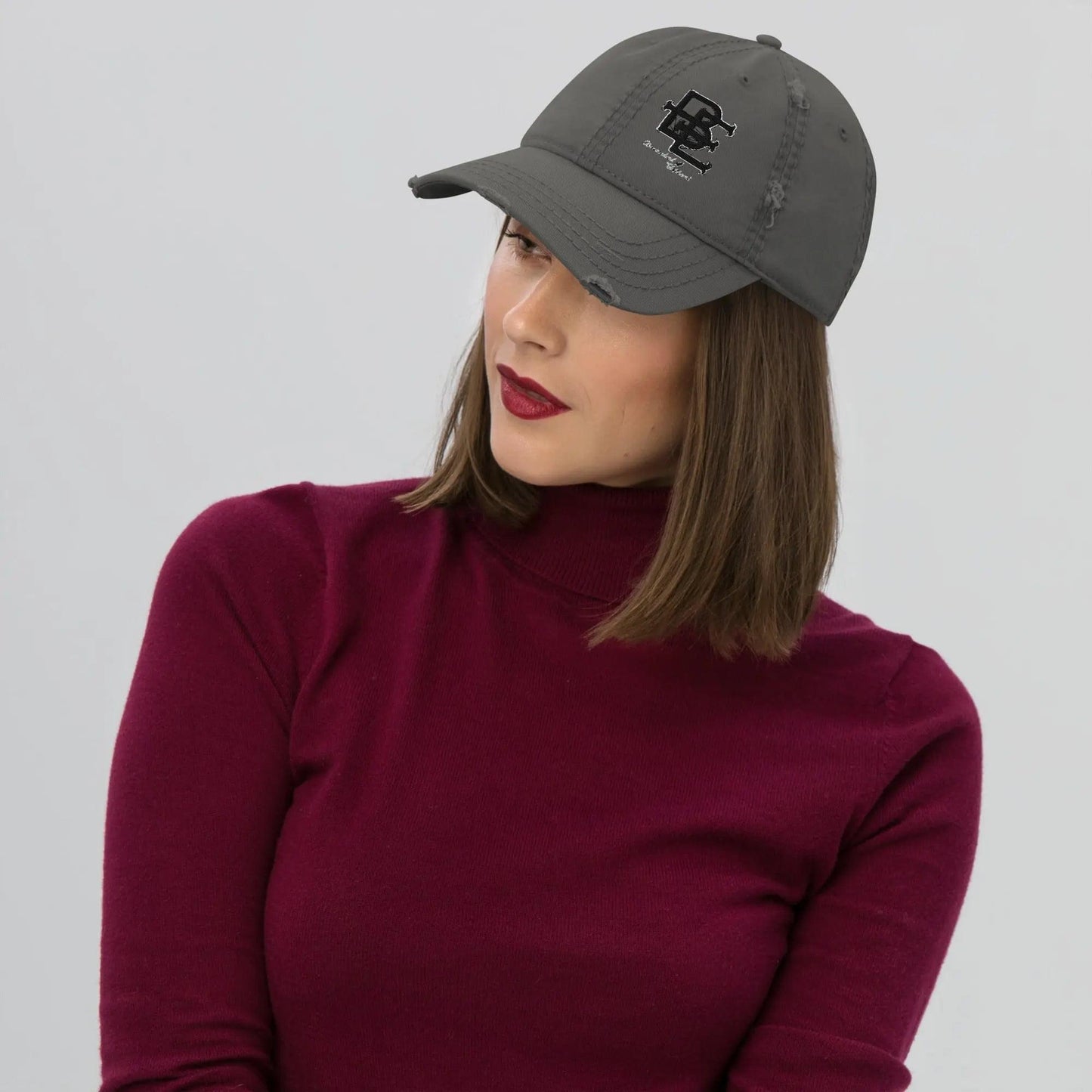 Benevolent Elephant BE Distressed Dad Hat Benephant.com