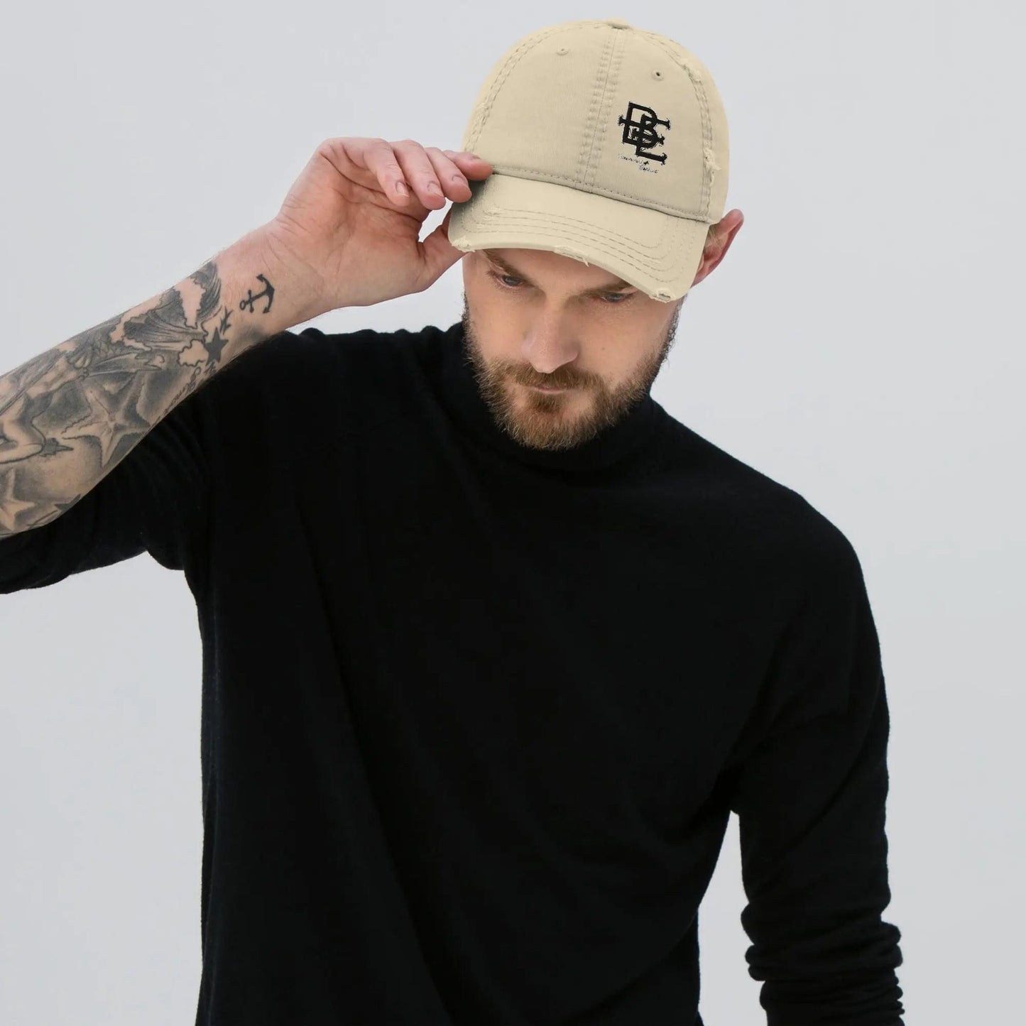 Benevolent Elephant BE Distressed Dad Hat Benephant.com