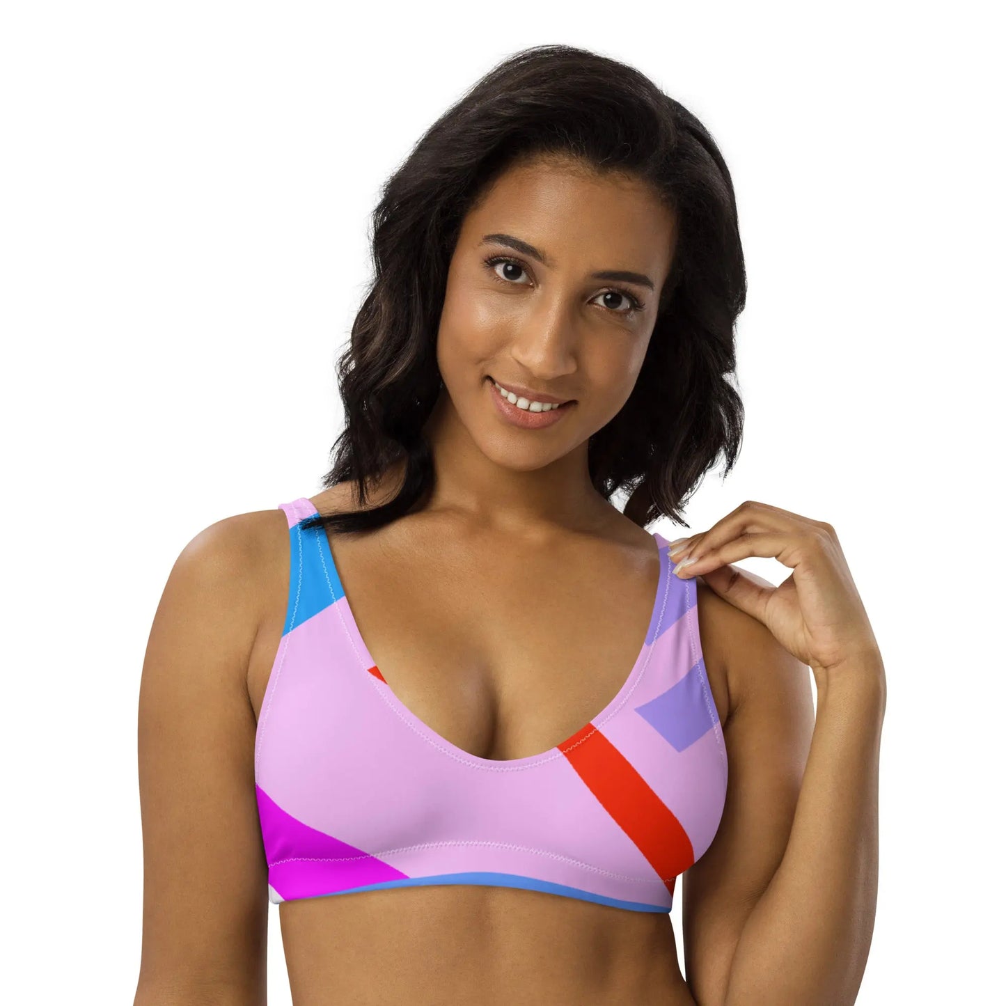 Geo Deco Padded Bikini Top (Size Mix & Match Set) Benephant.com