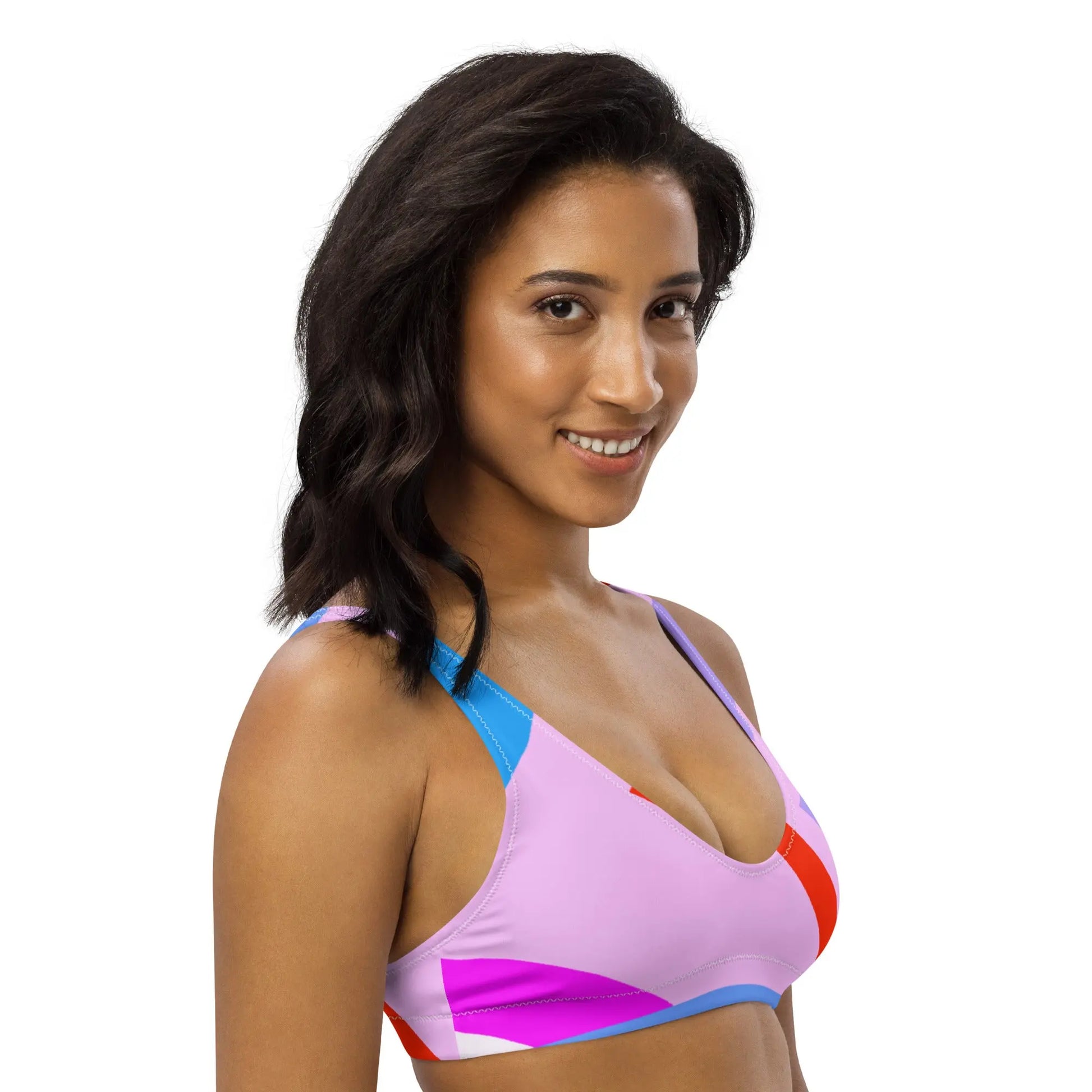 Geo Deco Padded Bikini Top (Size Mix & Match Set) Benephant.com