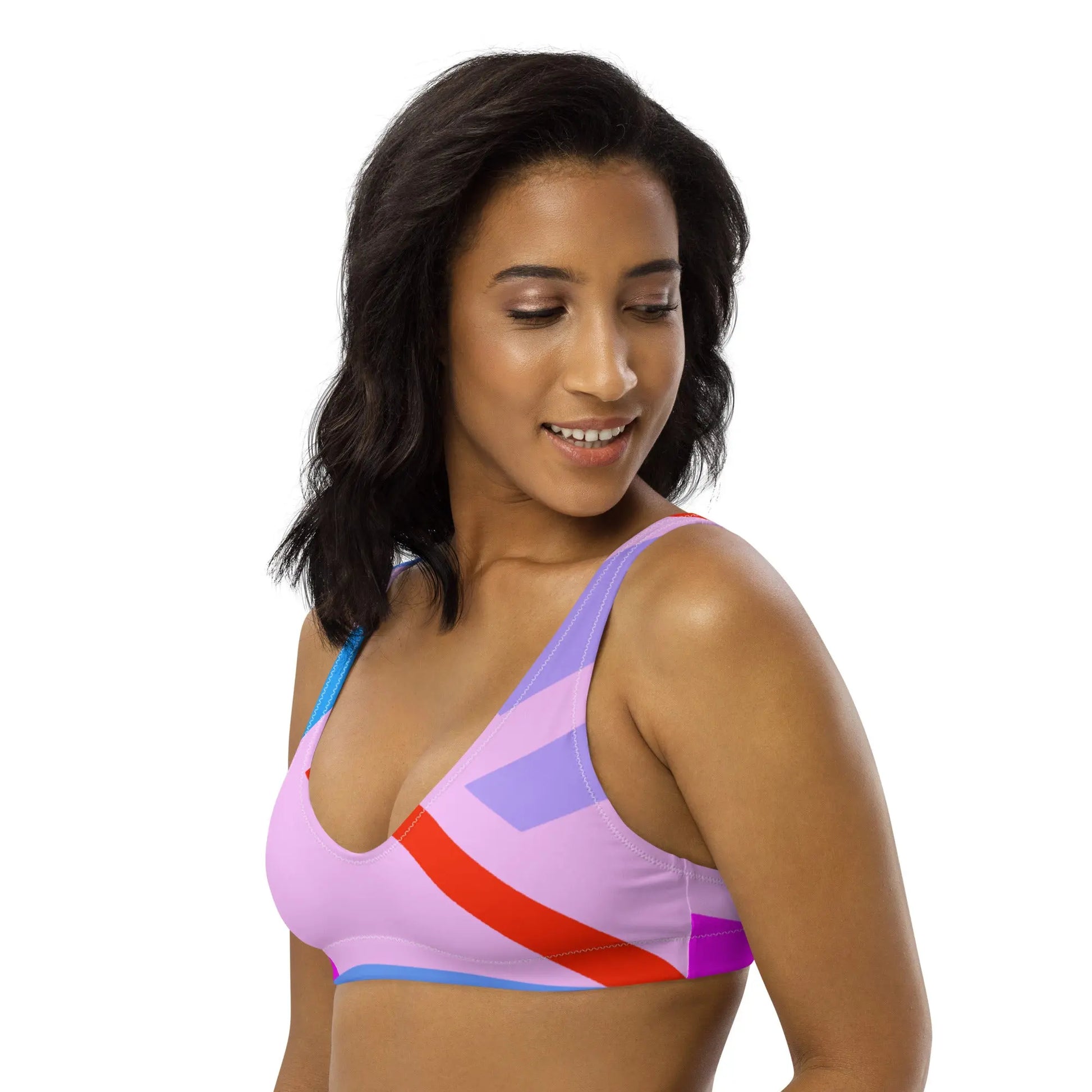 Geo Deco Padded Bikini Top (Size Mix & Match Set) Benephant.com