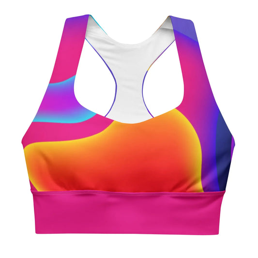 Neon Longline Sports Bra (Set) Benephant.com