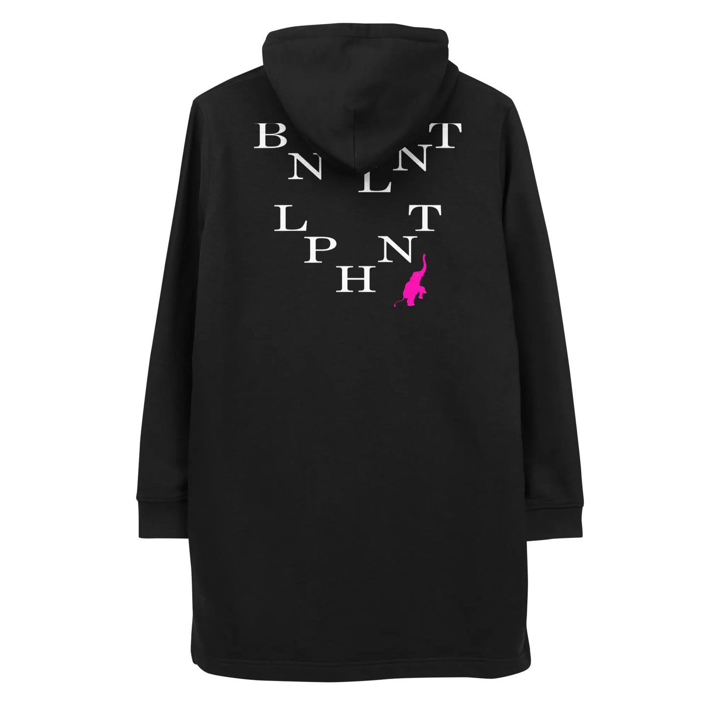 Pink Ellie Embroidered Hooded Dress Benephant.com