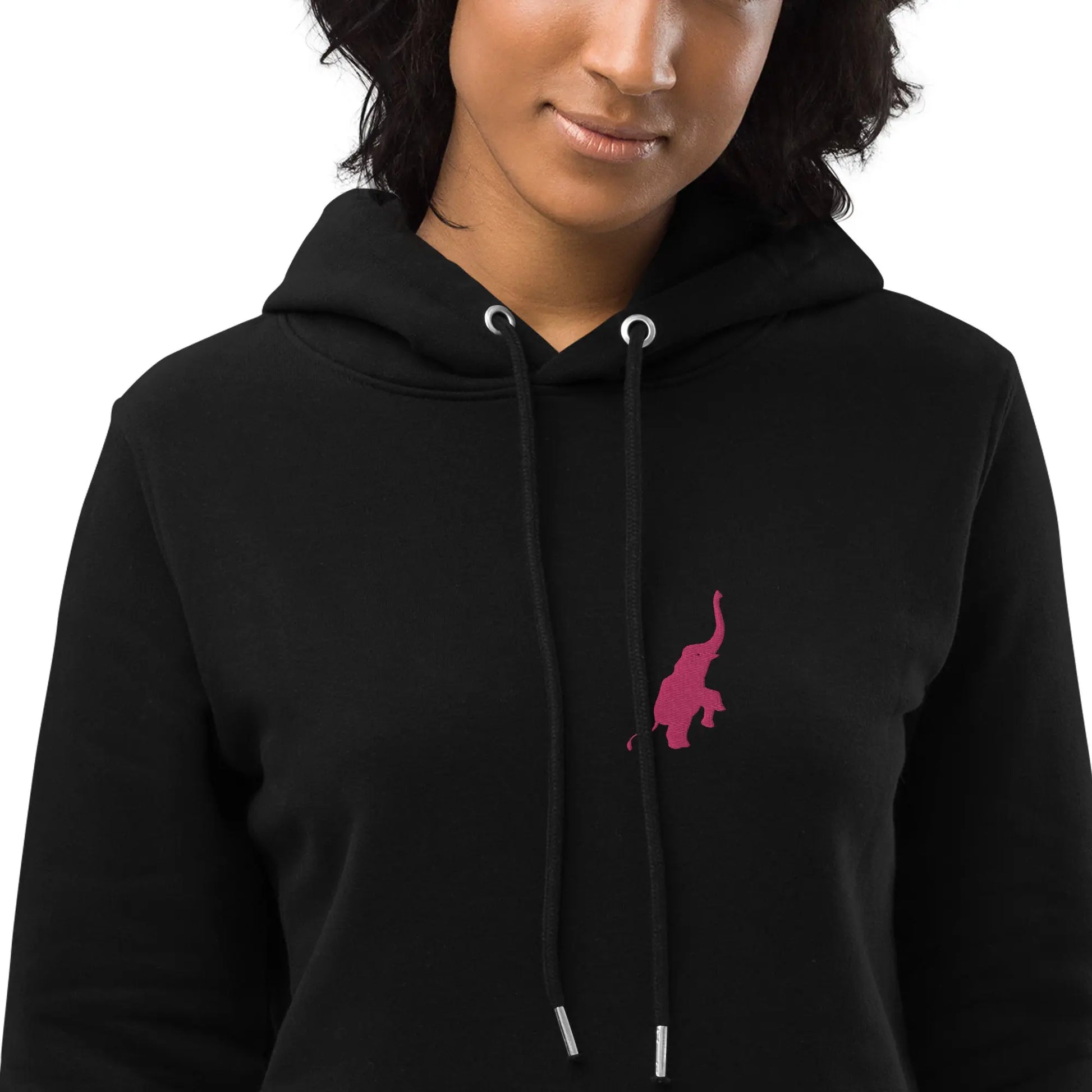 Pink Ellie Embroidered Hooded Dress Benephant.com