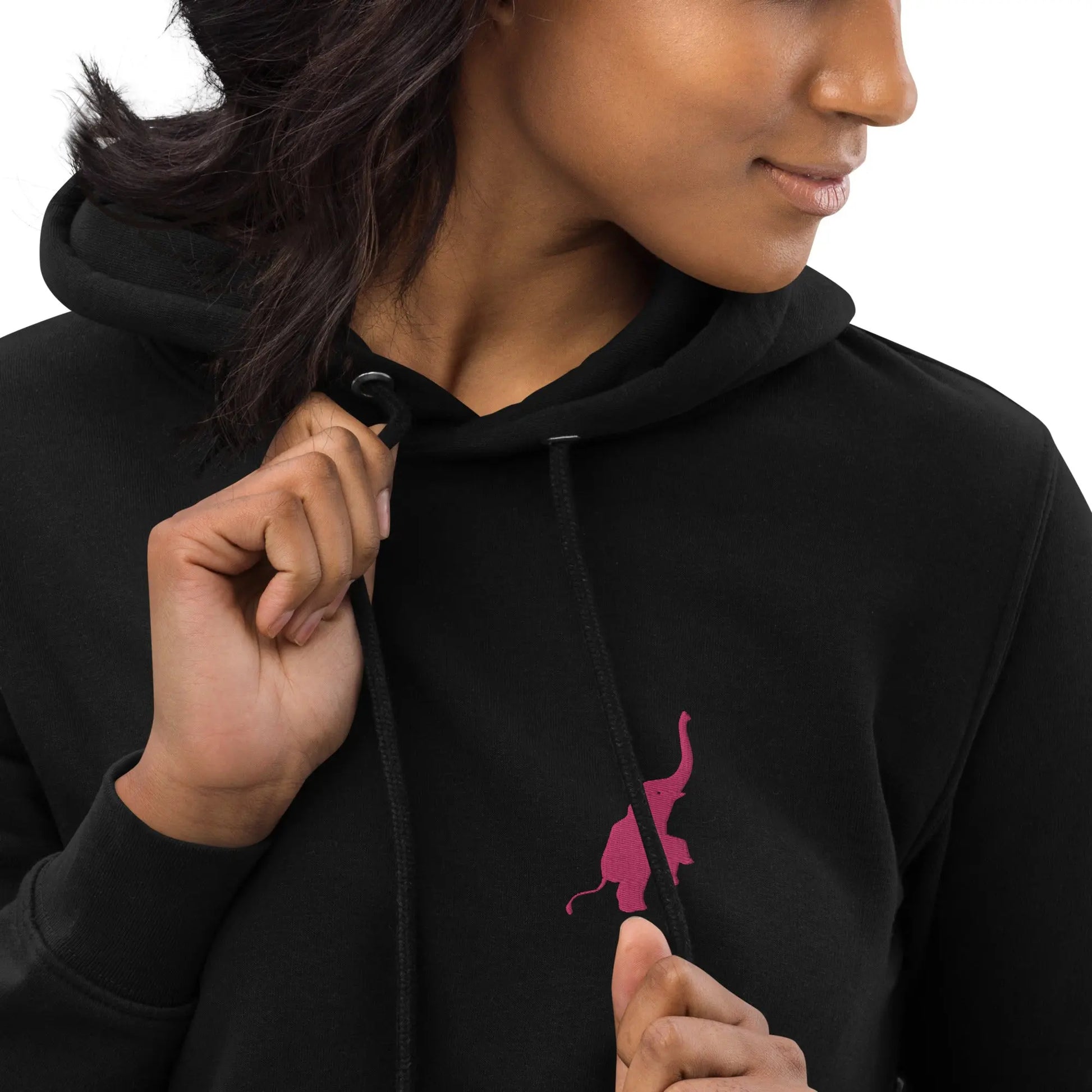 Pink Ellie Embroidered Hooded Dress Benephant.com