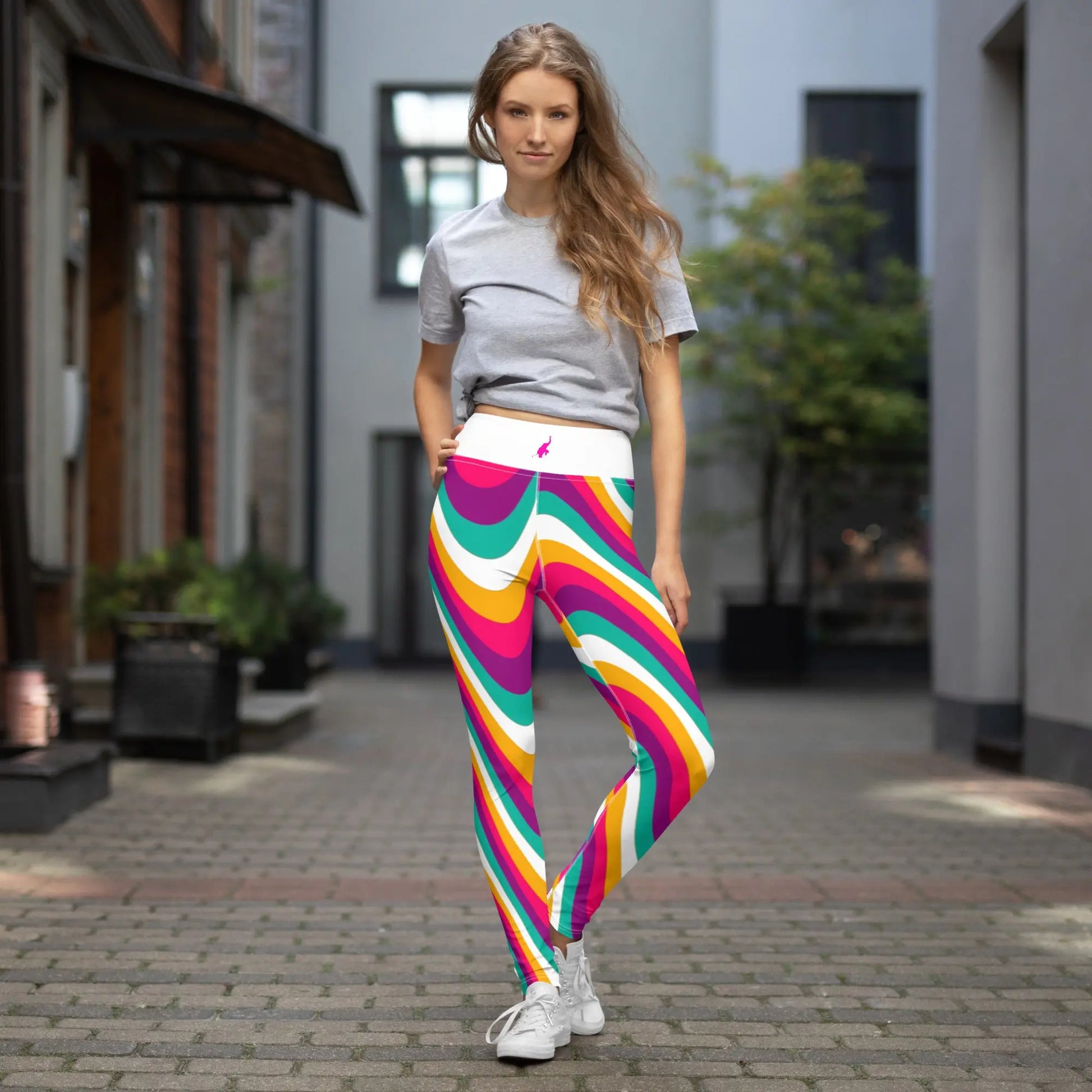 Womens Hip'Notic Full Length Yoga Leggings Benephant.com